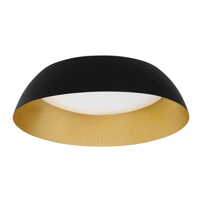 Lucci LED Flush Mount Ceiling Light in Black (25-Inch).