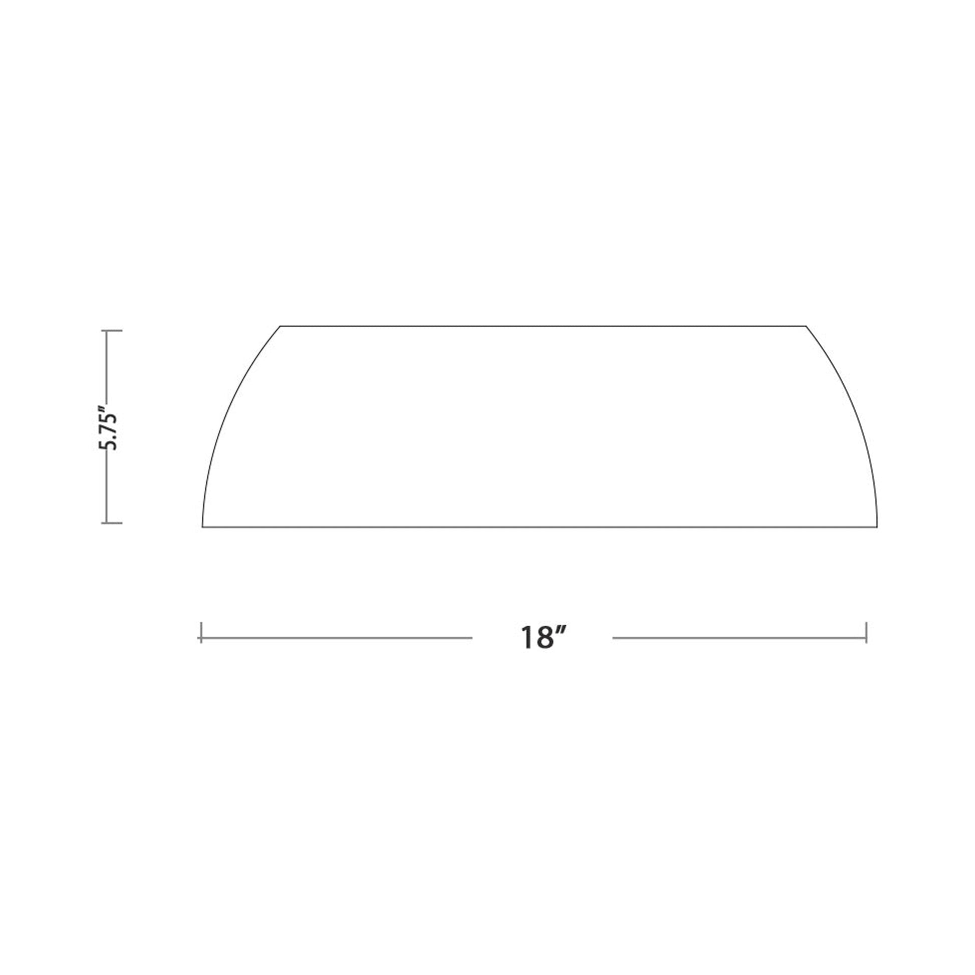 Lucci LED Flush Mount Ceiling Light - line drawing.