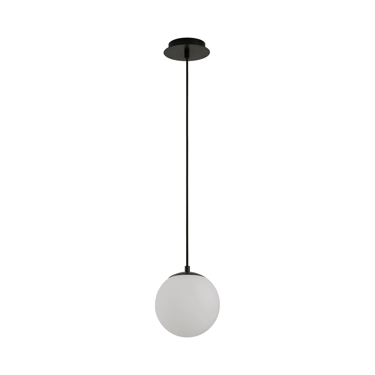 Luna LED Pendant Light in Black (8-Inch/2700K/3000K/4000K/5000K/6000K).