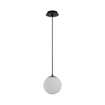 Luna LED Pendant Light in Black (8-Inch/2700K/3000K/4000K/5000K/6000K).