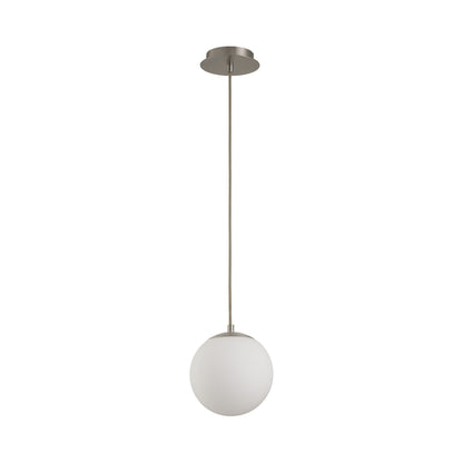 Luna LED Pendant Light in Satin Nickel (8-Inch/2700K/3000K/4000K/5000K/6000K).