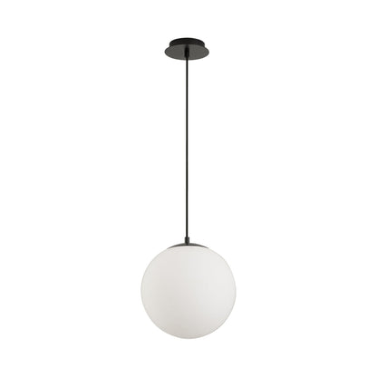 Luna LED Pendant Light in Black (11.88-Inch/2700K/3000K/4000K/5000K/6000K).