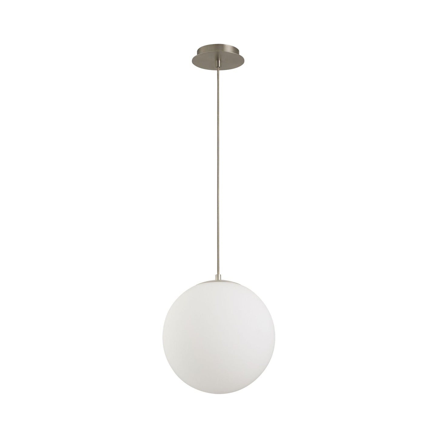 Luna LED Pendant Light in Satin Nickel (11.88-Inch/2700K/3000K/4000K/5000K/6000K).