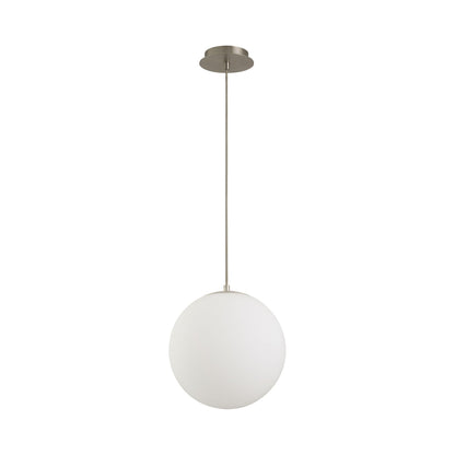 Luna LED Pendant Light in Satin Nickel (11.88-Inch/2700K/3000K/4000K/5000K/6000K).