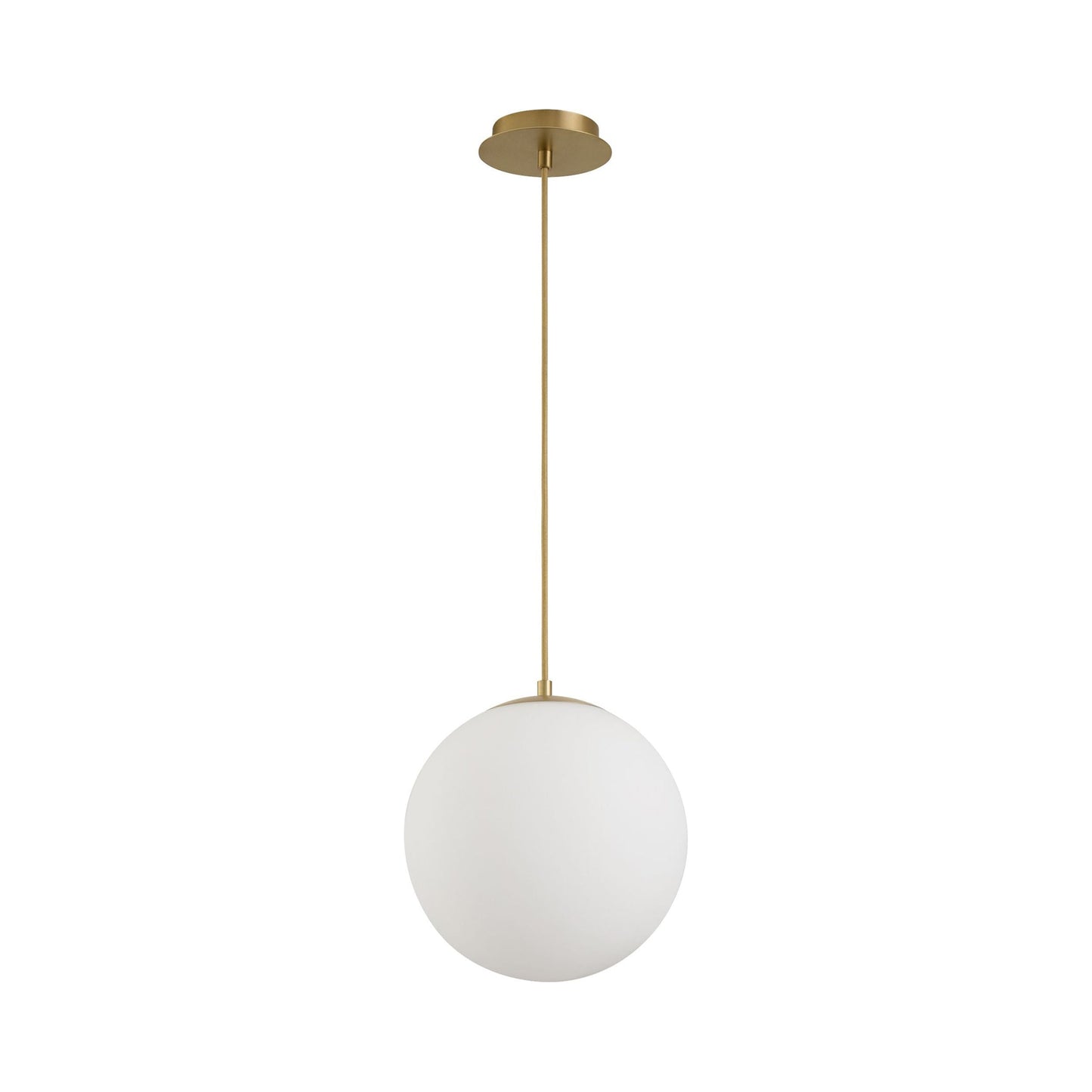 Luna LED Pendant Light in Aged Brass (11.88-Inch/2700K/3000K/4000K/5000K/6000K).