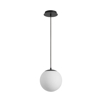 Luna LED Pendant Light in Black (10-Inch).