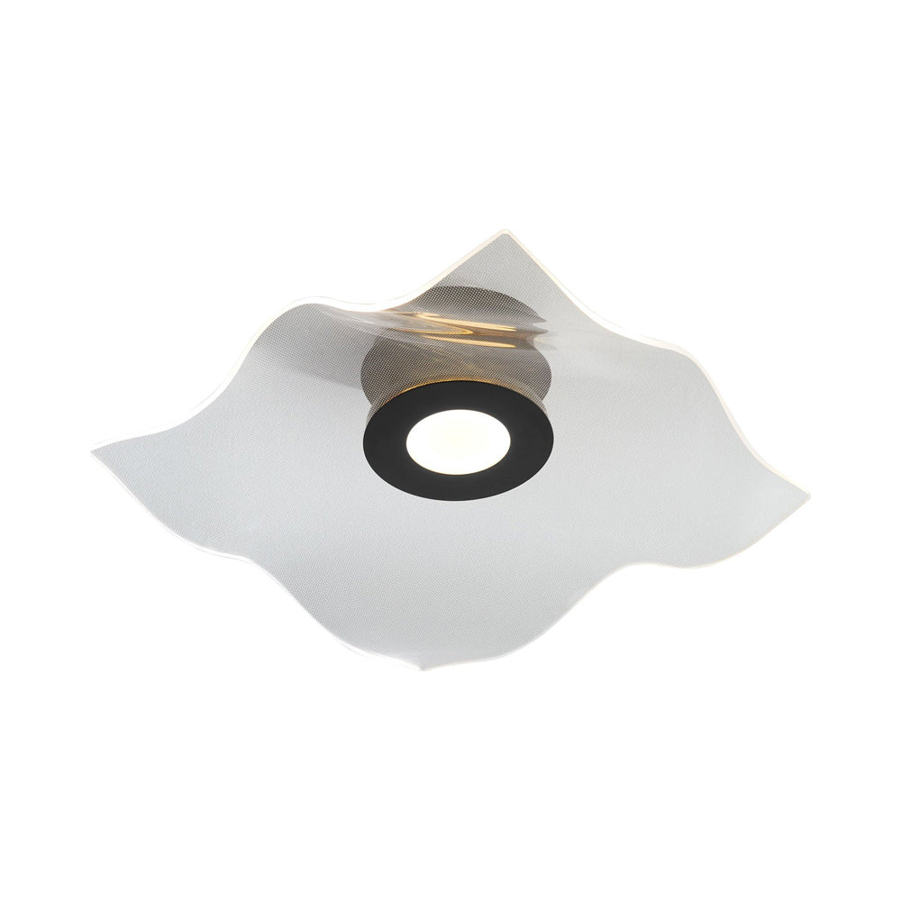 Medusa LED Flush Mount Ceiling Light in Black.