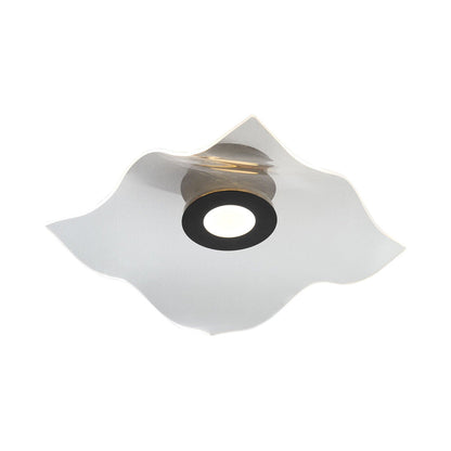 Medusa LED Flush Mount Ceiling Light in Black.