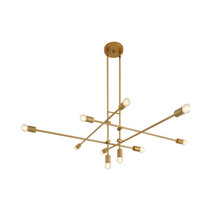 Mika Chandelier in Brushed Brass.