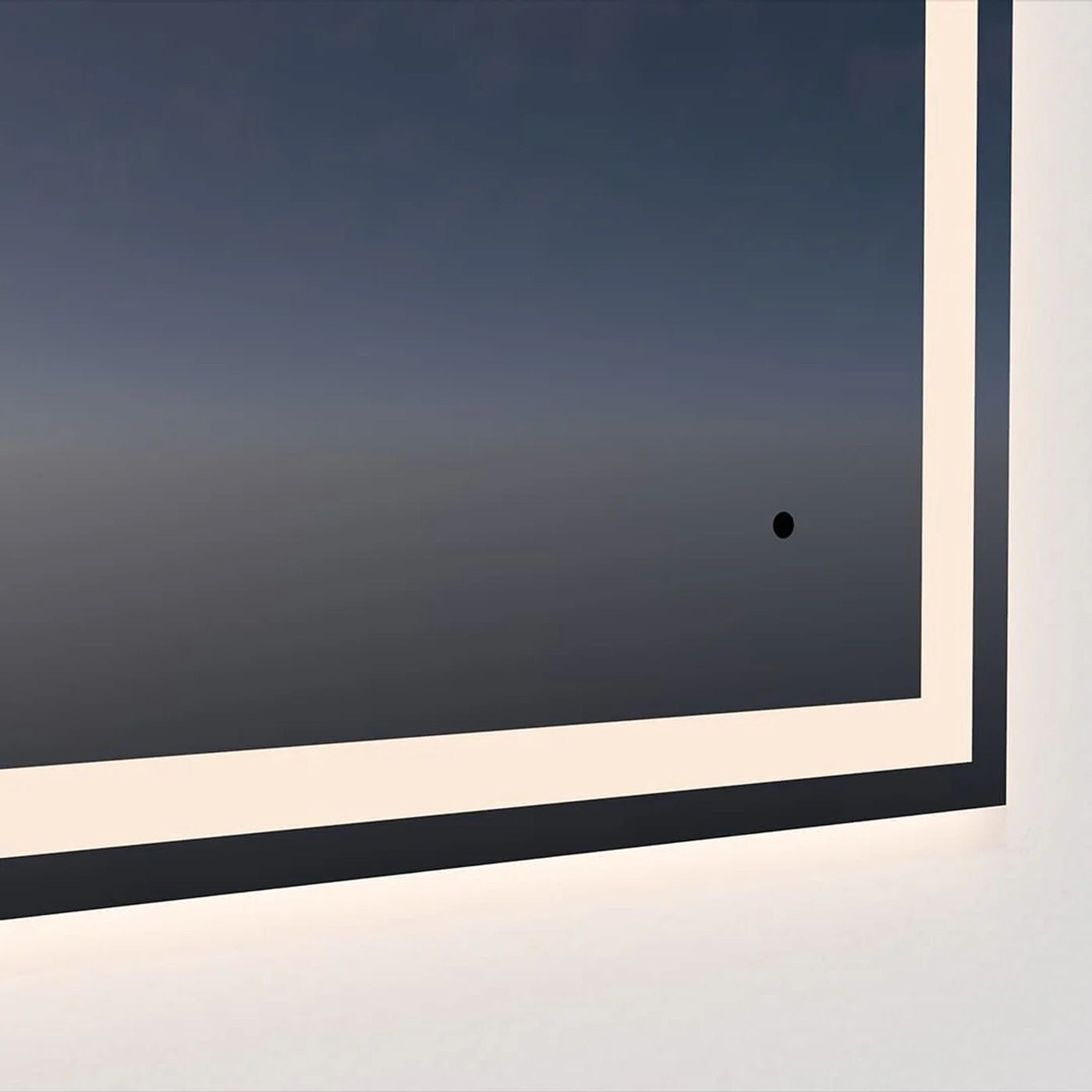 Mimic Rectangle LED Wall Mirror in Detail.