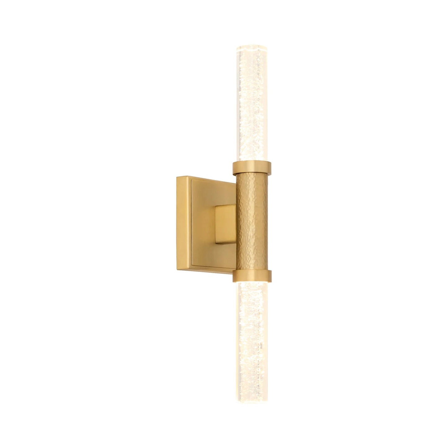 Monet LED Wall Light in Aged Brass.
