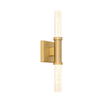 Monet LED Wall Light in Aged Brass.