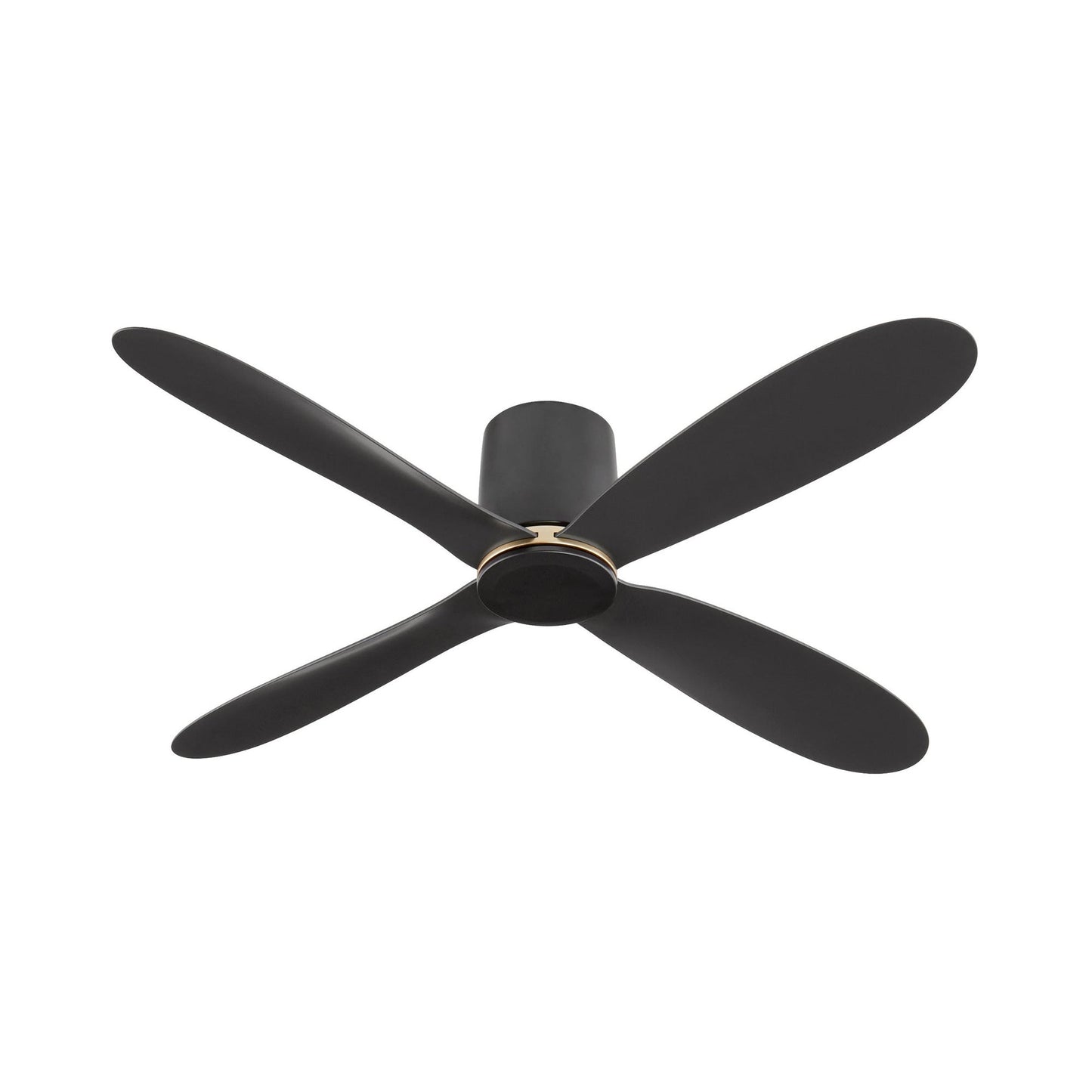 Myriad Hugger Ceiling Fan in Black.