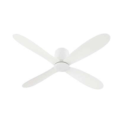 Myriad Hugger Ceiling Fan in White.