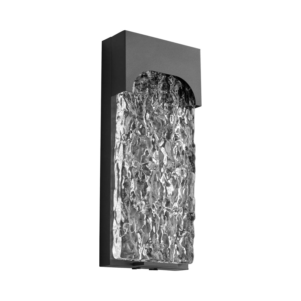 Nitro Outdoor LED Wall Light in Black.