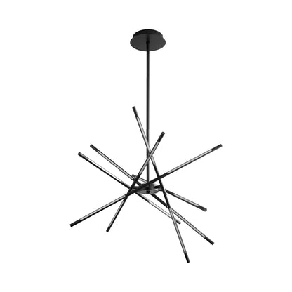 Palillos LED Multi Light Pendant Light in Black.