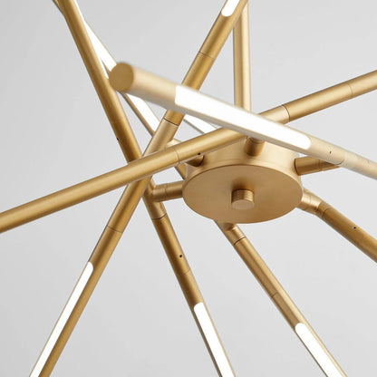 Palillos LED Multi Light Pendant Light in Detail.