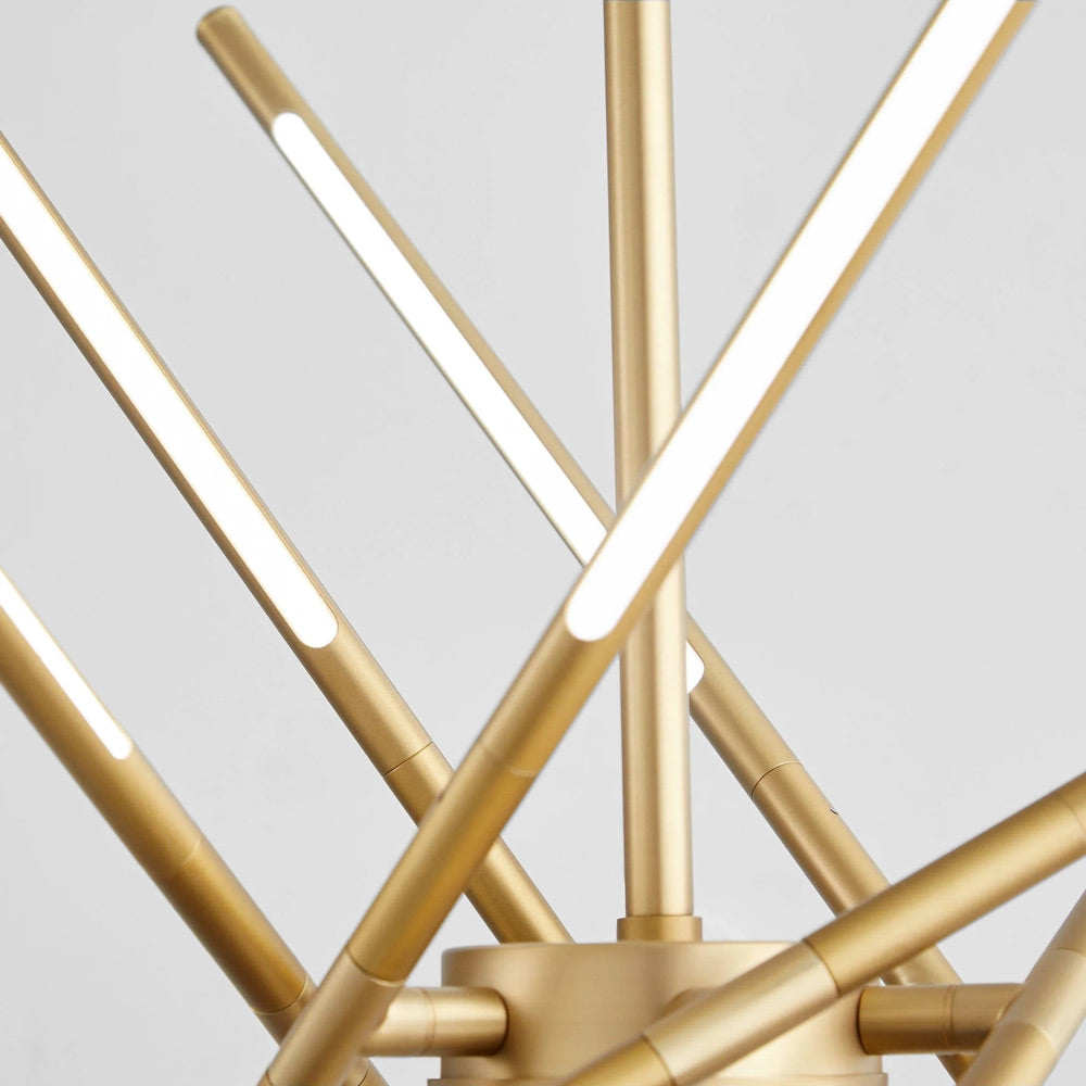 Palillos LED Multi Light Pendant Light in Detail.