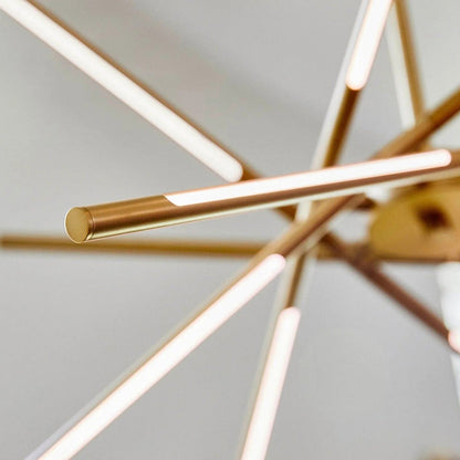 Palillos LED Multi Light Pendant Light in Detail.