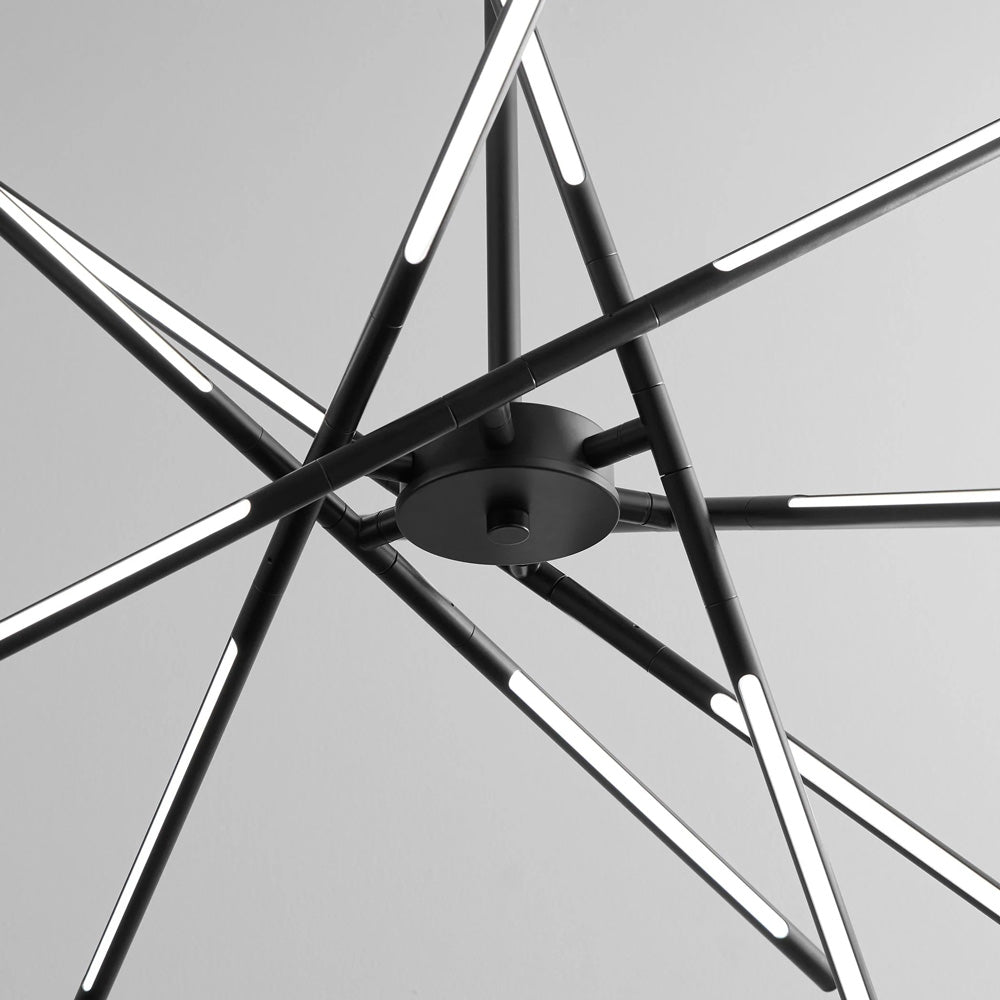Palillos LED Multi Light Pendant Light in Detail.