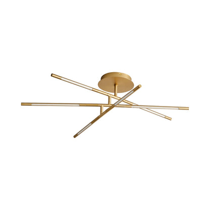 Palillos Round LED Semi Flush Mount Ceiling Light.