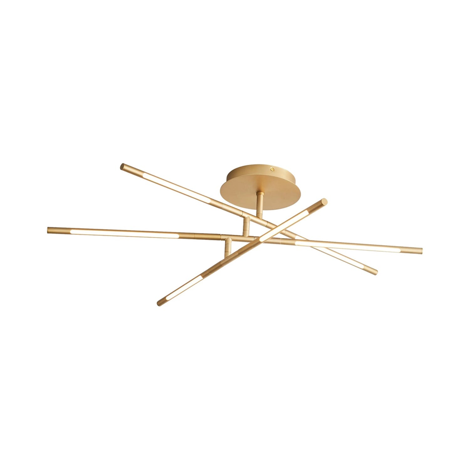 Palillos Round LED Semi Flush Mount Ceiling Light in Detail.