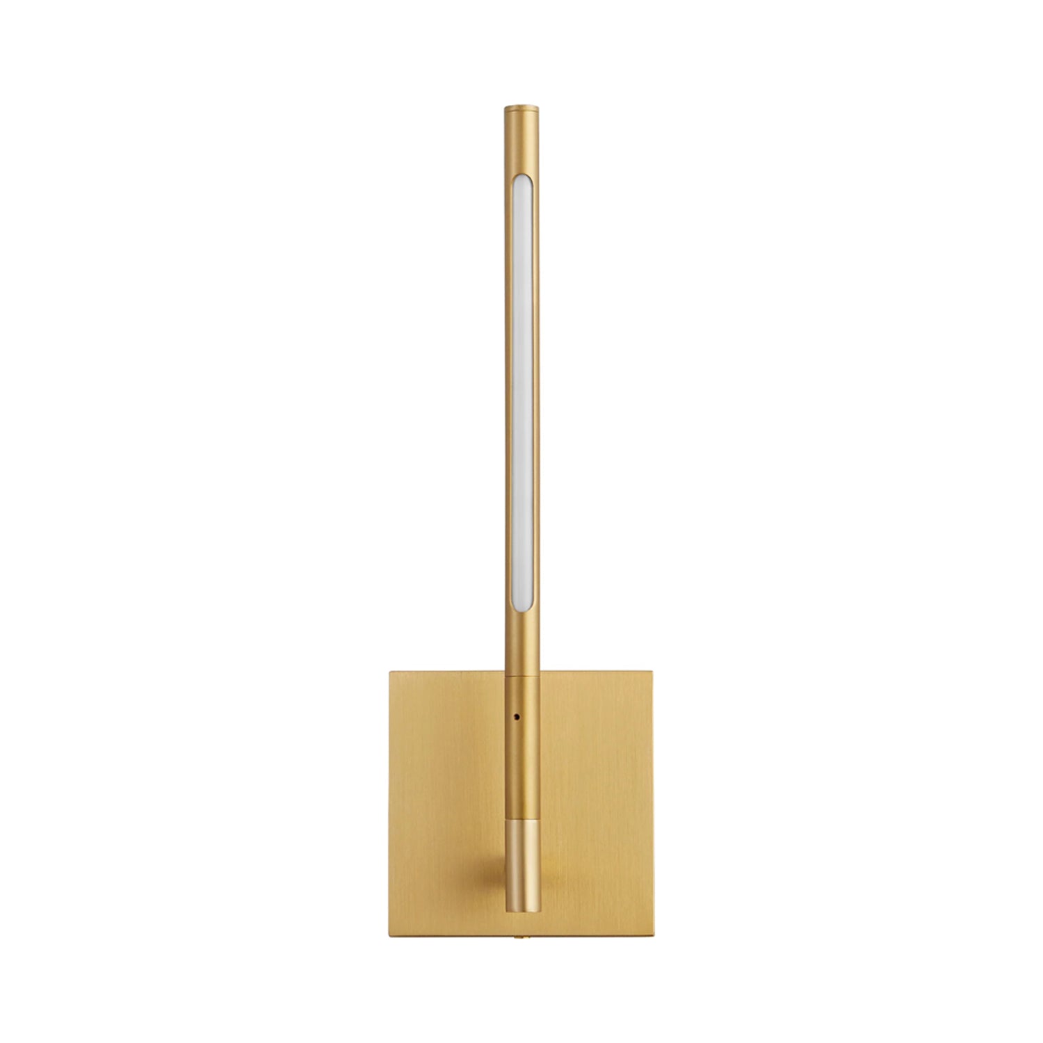 Palillos Single LED Wall Light in Aged Brass.