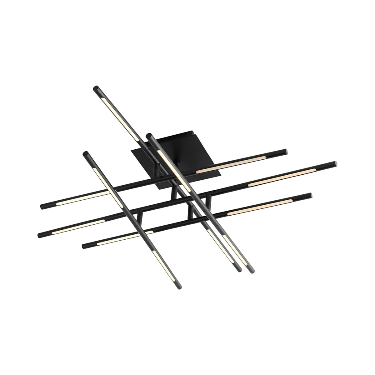Palillos Square LED Semi Flush Mount Ceiling Light in Detail.