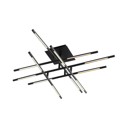 Palillos Square LED Semi Flush Mount Ceiling Light in Detail.