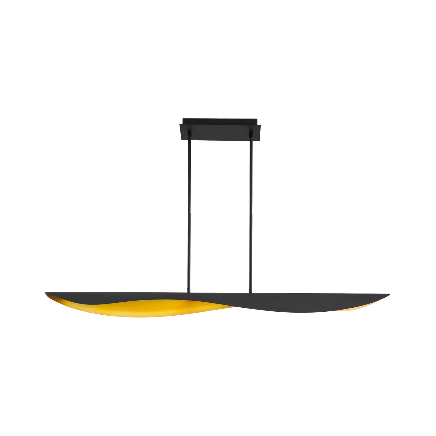 Pivot LED Linear Chandelier in Black.