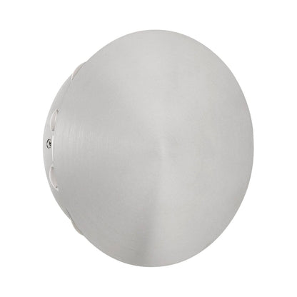 Rickie Outdoor LED Wall Light in Brushed Aluminum (8-Inch).