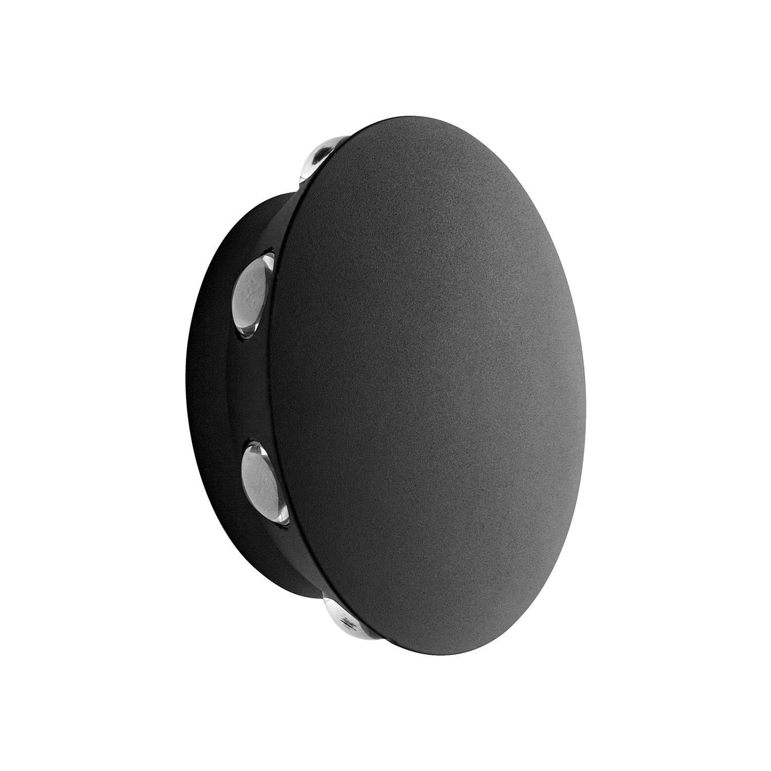 Rickie Outdoor LED Wall Light in Black (6.25-Inch).