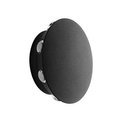 Rickie Outdoor LED Wall Light in Black (6.25-Inch).
