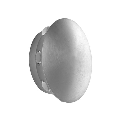 Rickie Outdoor LED Wall Light in Brushed Aluminum (6.25-Inch).