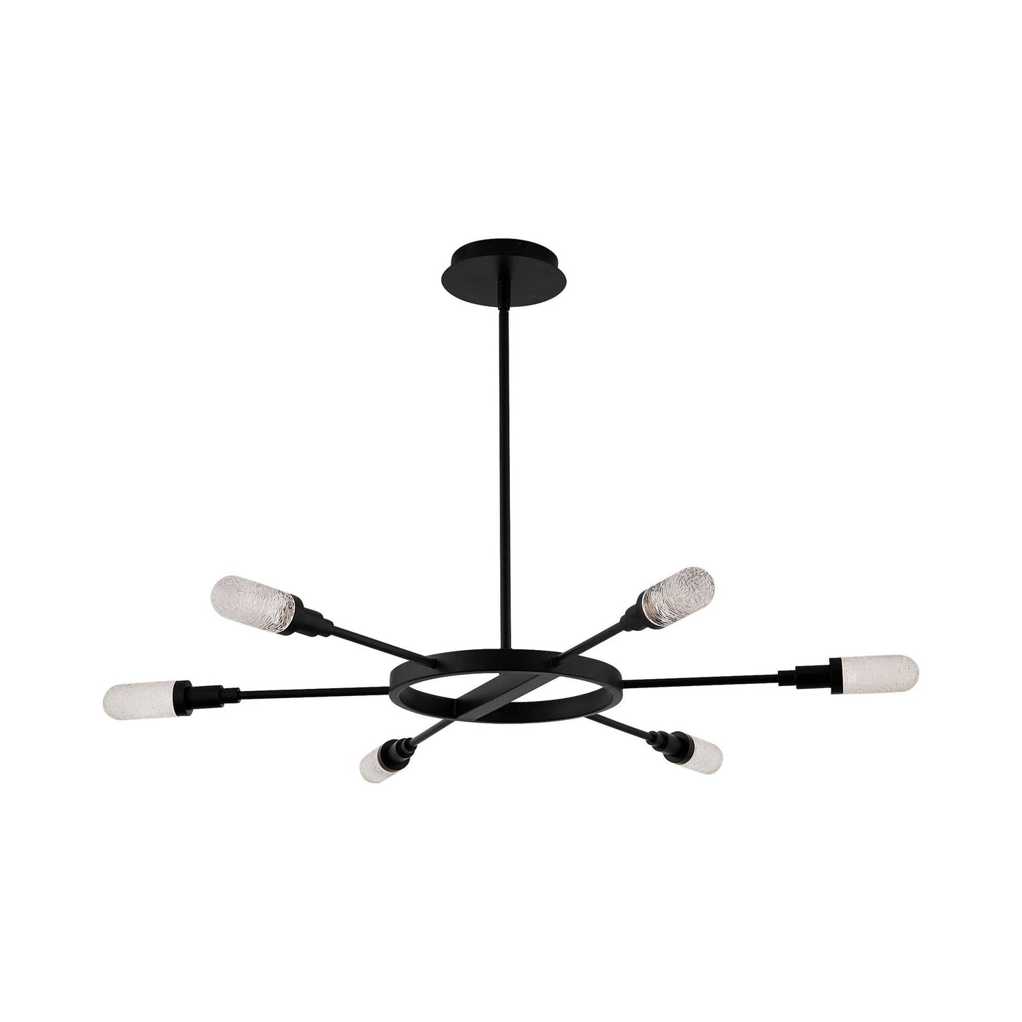 Sperano LED Chandelier in Matte Black (6-Light).