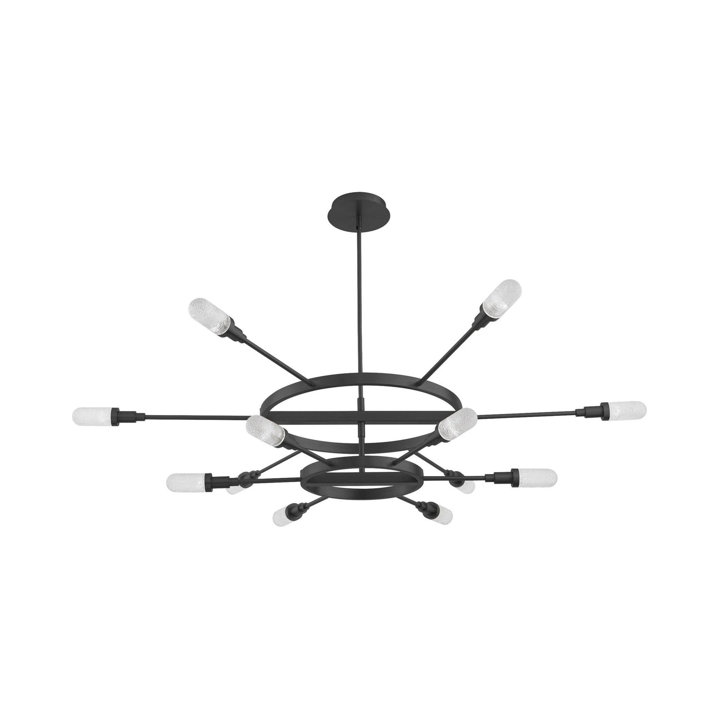 Sperano LED Chandelier in Matte Black (12-Light).