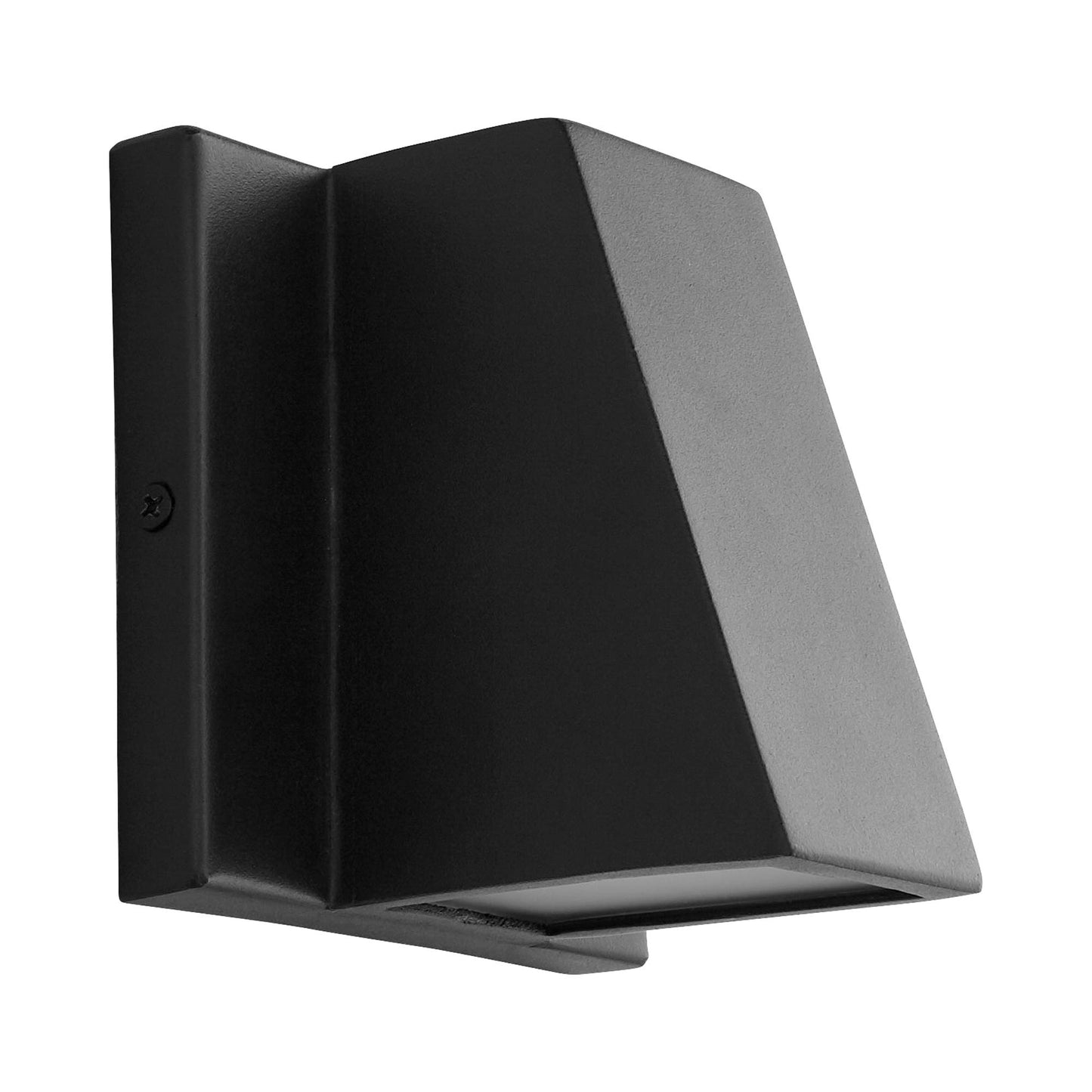Titan Outdoor LED Wall Light in Black.