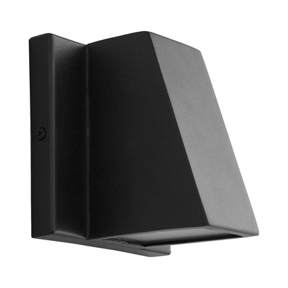 Titan Outdoor LED Wall Light in Black.