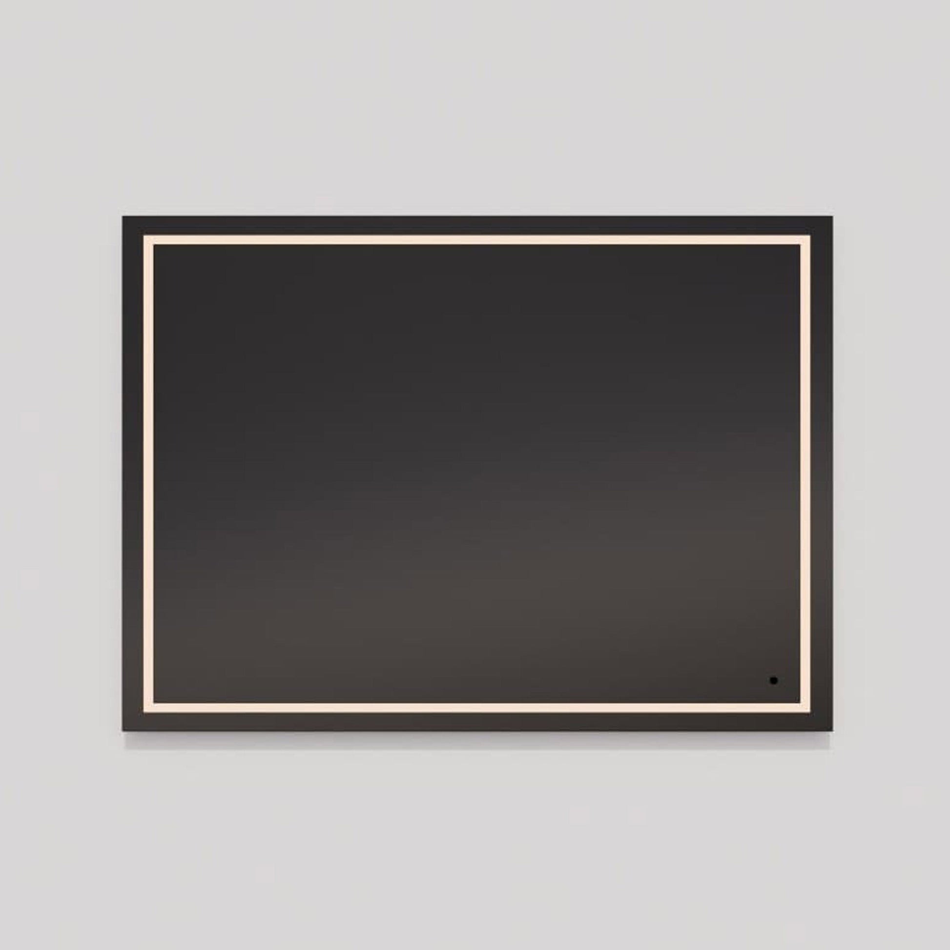 Track Rectangle LED Wall Mirror in Detail.
