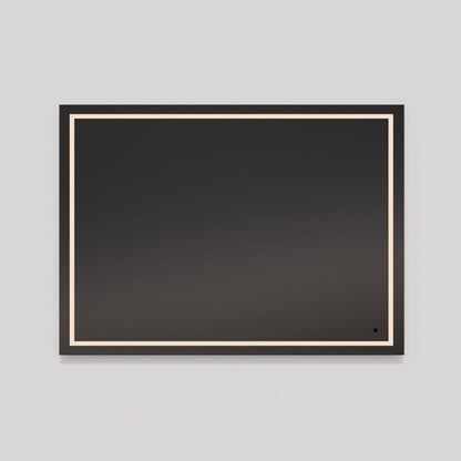 Track Rectangle LED Wall Mirror in Detail.