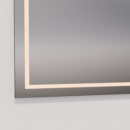 Track Square LED Wall Mirror in Detail.