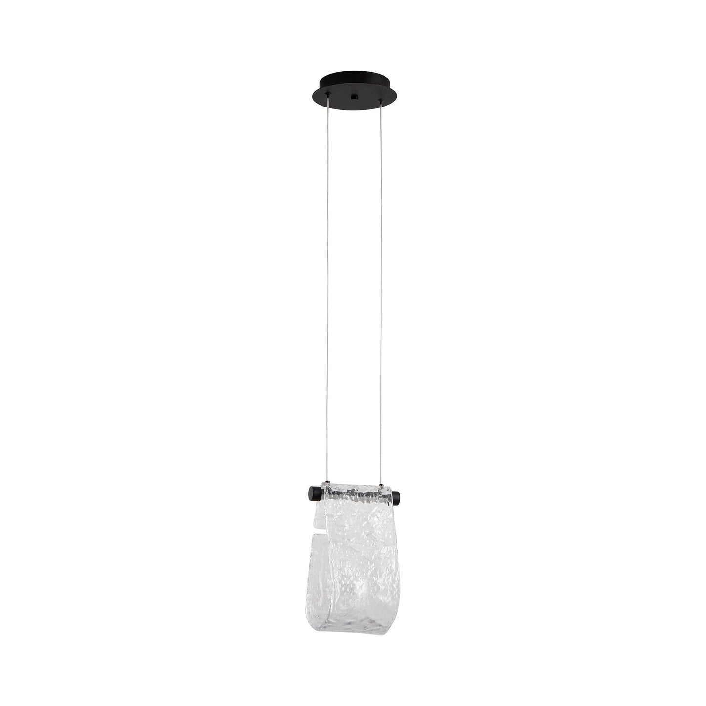 Veer LED Pendant Light in Black.