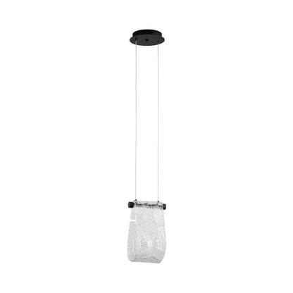 Veer LED Pendant Light in Black.