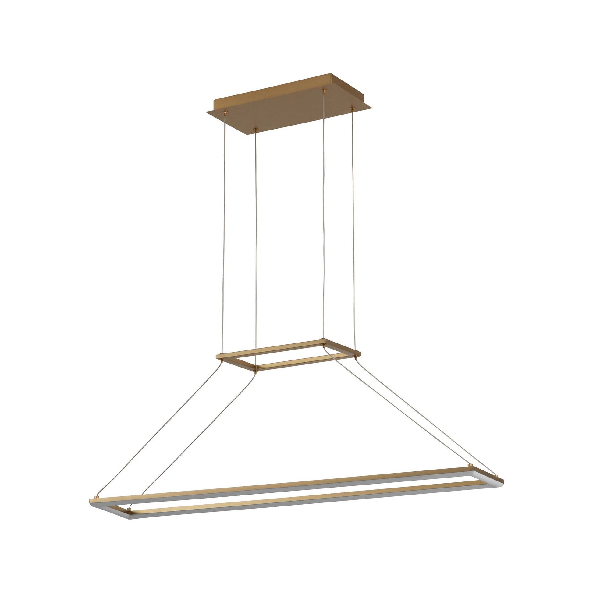 Xanni LED Pendant Light in Aged Brass (35-Inch).