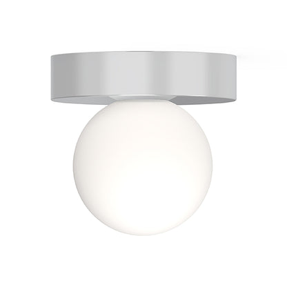 Bola Sphere LED Flush Mount Ceiling Light in Chrome (4-Inch).