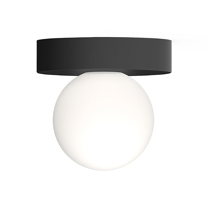 Bola Sphere LED Flush Mount Ceiling Light in Matte Black (4-Inch).
