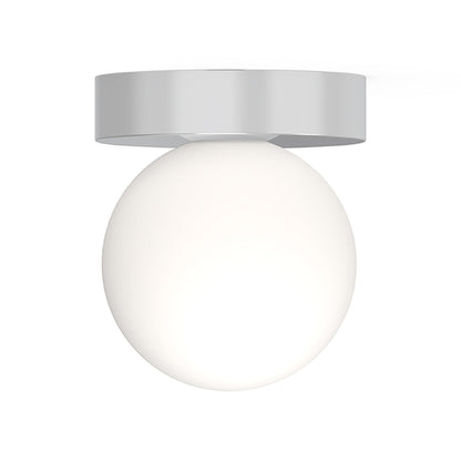 Bola Sphere LED Flush Mount Ceiling Light in Chrome (5-Inch).