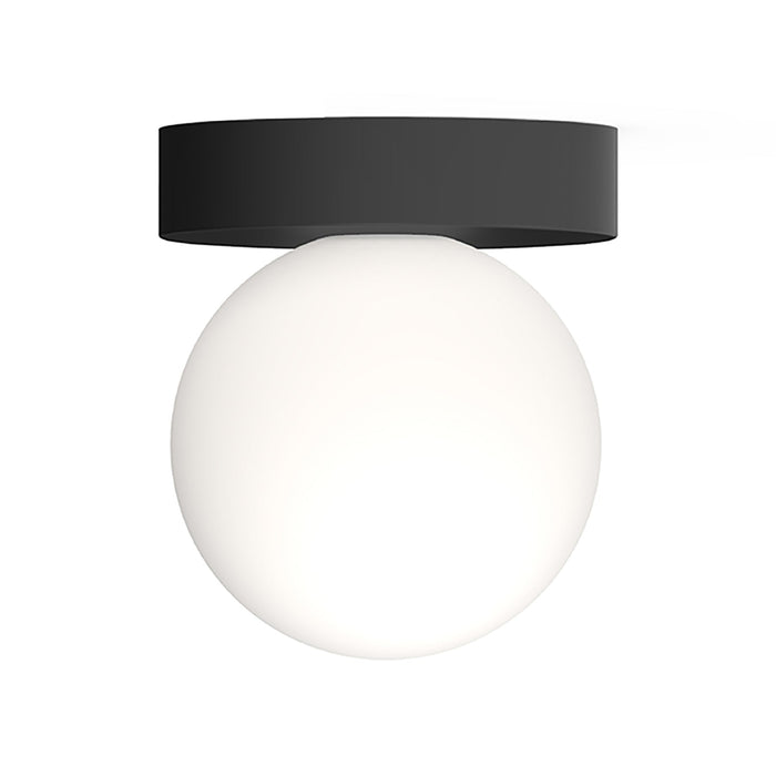 Bola Sphere LED Flush Mount Ceiling Light in Matte Black (5-Inch).