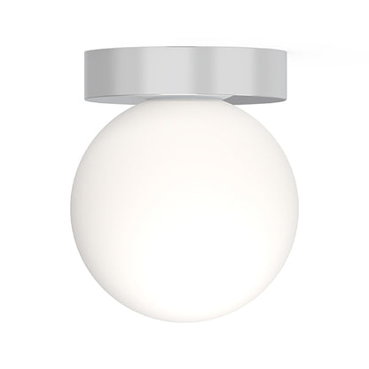 Bola Sphere LED Flush Mount Ceiling Light in Chrome (6-Inch).