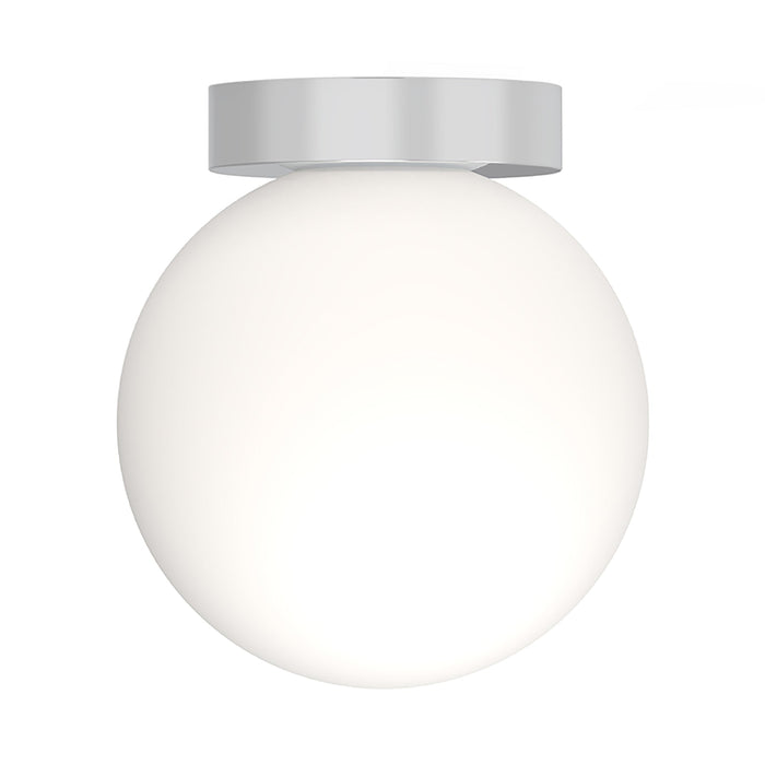 Bola Sphere LED Flush Mount Ceiling Light in Chrome (8-Inch).